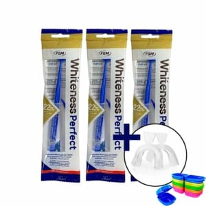 Clareador Dental Whiteness Perfect 22% com Moldeira - 3 Unidades