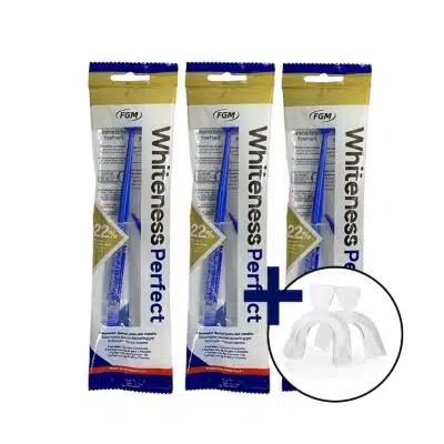 Whiteness Perfect 22% + Par Moldeira com Estojo - 3 Unidades
