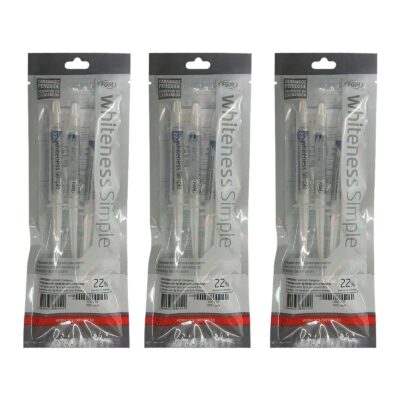 3 Whiteness Simple 22% com 9 Seringas 3 Whiteness Simple 22% com 9 Seringas