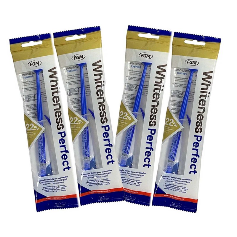 Whiteness Perfect 22% - 4 Unidades Clareador Dental