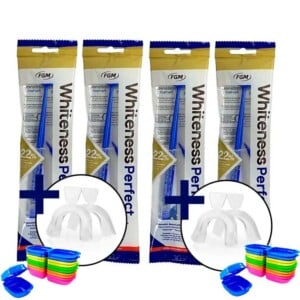 Whiteness Perfect 22% + 2 Pares de Moldeiras - 4 Unidades
