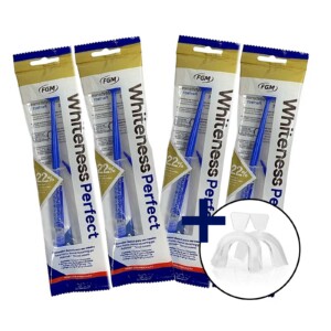 Whiteness Perfect 22% + 1 Par de Moldeira - 4 Unidades