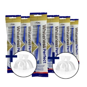 Whiteness Perfect 22% com 2 Pares Moldeira - 6 Unidades