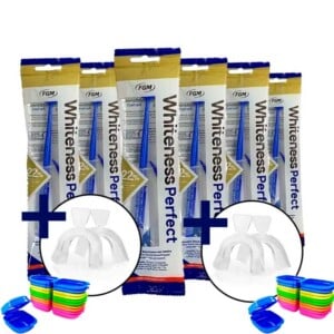 Whiteness Perfect 22% com 2 Pares Moldeira - 6 Unidades