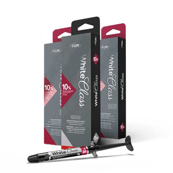 Clareador Dental White Class 10% com 3 Unidades