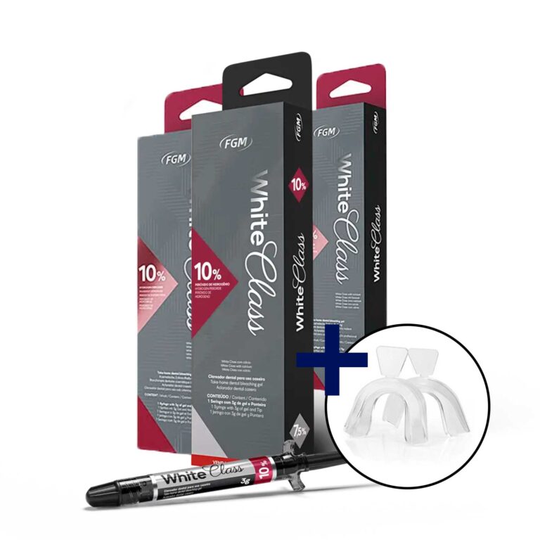 3 White Class 10% + 1 Par de Moldeira + Estojo