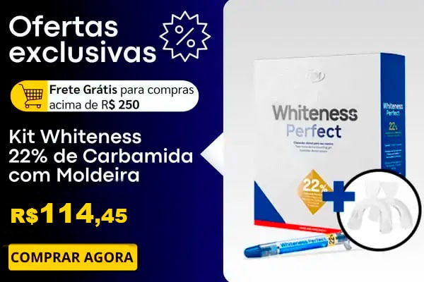 kit clareador dental em gel de 22%