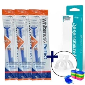 Whiteness Perfect 16% com Moldeira - 3 Unidades + 1 Desensibilizante