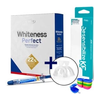 Kit Whiteness Perfect 22% com Moldeira +1 Desensibilizante - Clareador Dental FGM