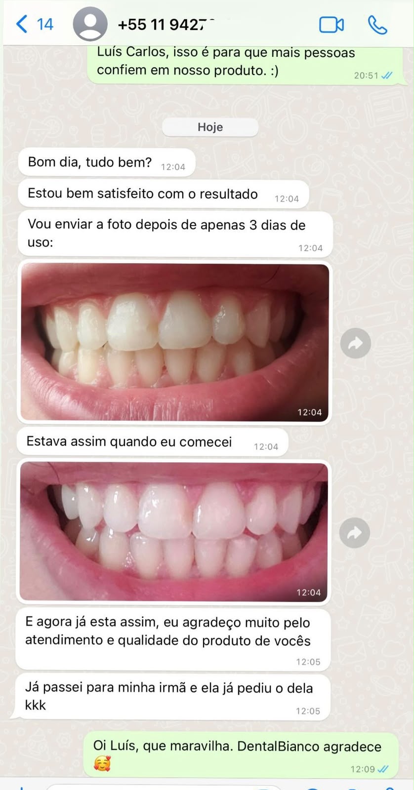 Resultado cliente 1