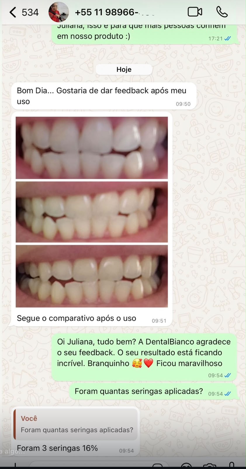 Resultado cliente 15