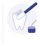 Escove os dentes e use fio dental